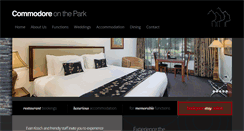 Desktop Screenshot of commodoreonthepark.com.au