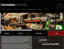 Tablet Screenshot of commodoreonthepark.com.au